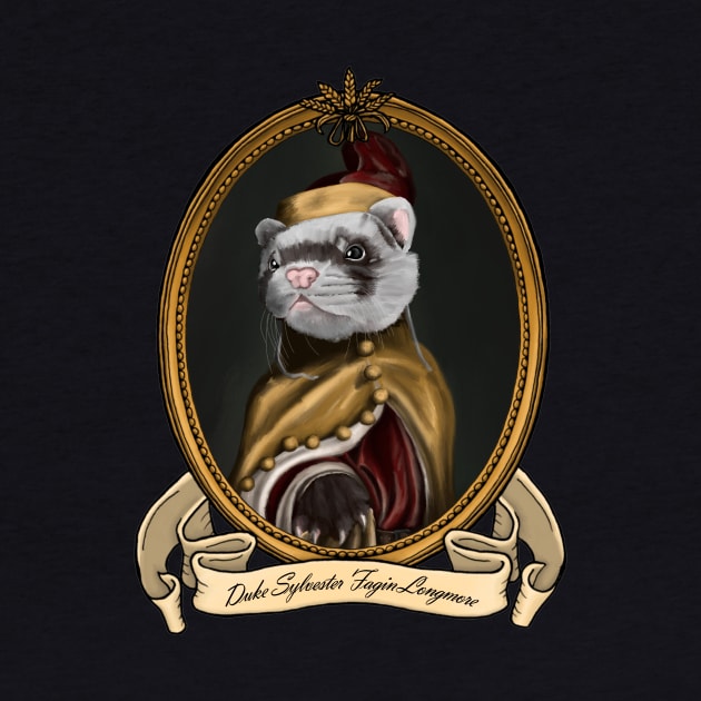 Renaissance Pet - Duke Sylvester Fagin Longmore (A Ferret) by JMSArt